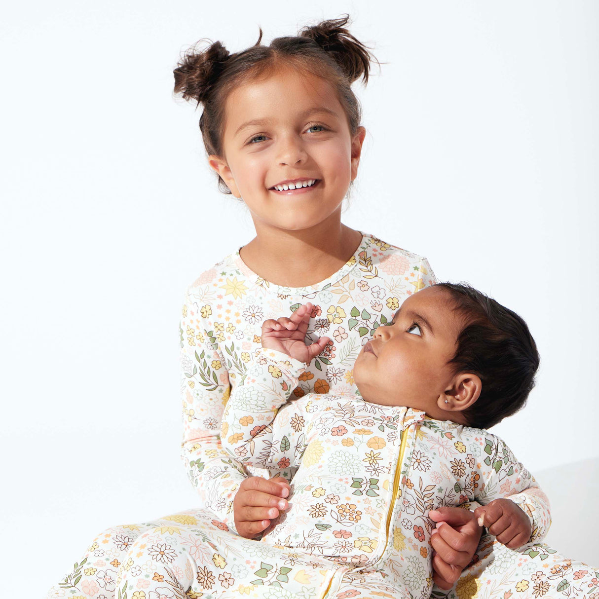 Fall Floral Bamboo Convertible Footie - HoneyBug