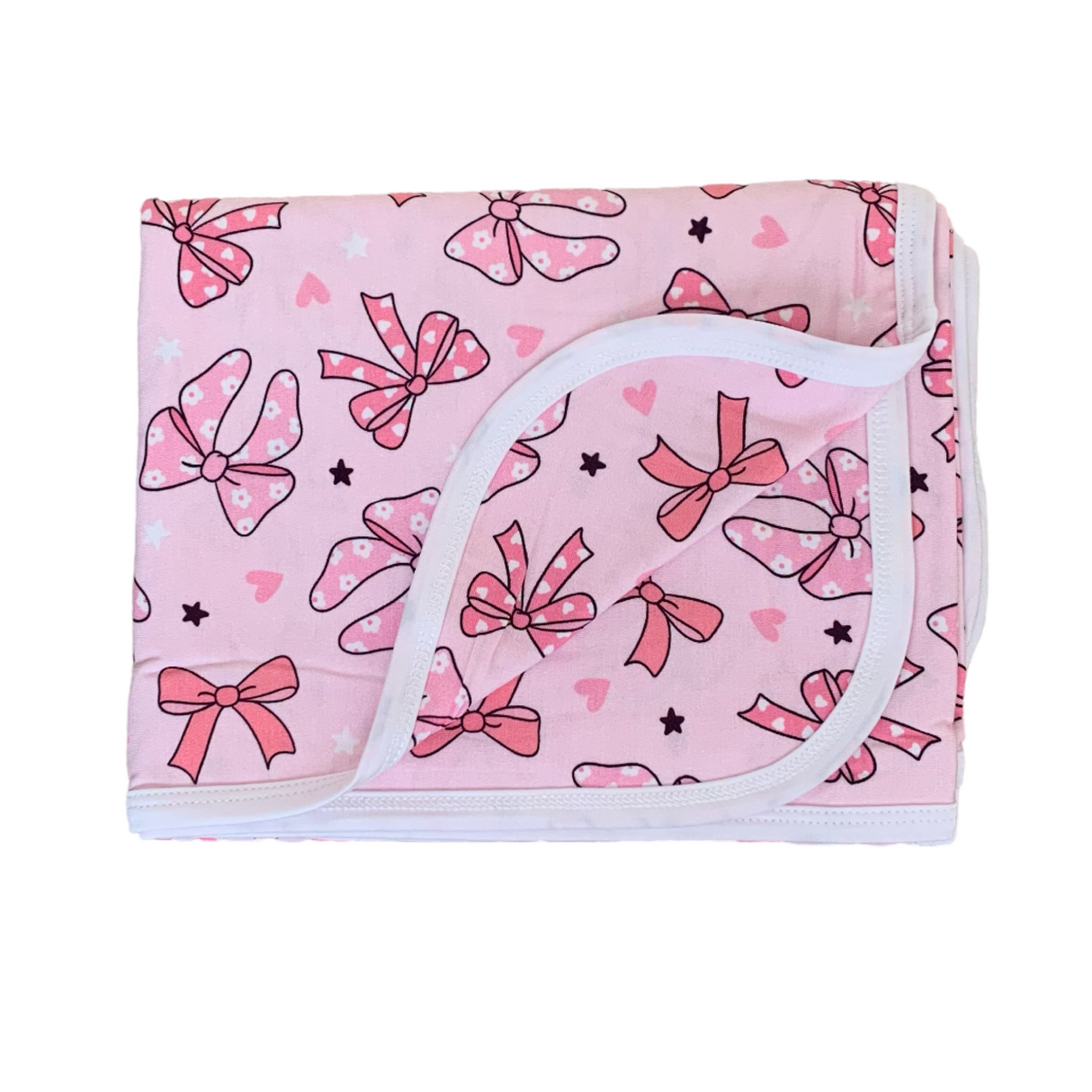 Pink Bow Blanket