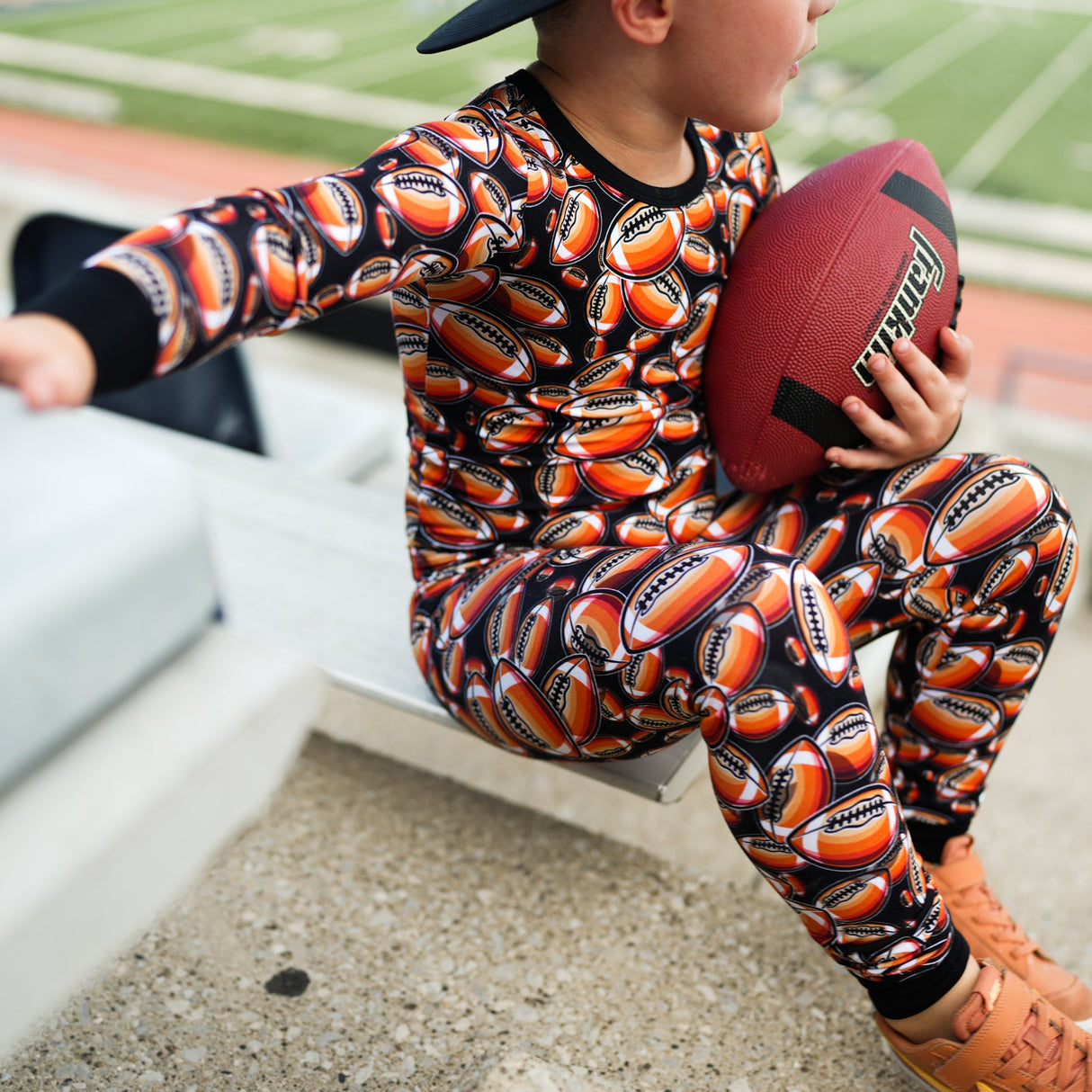 LONG SLEEVE 2 PIECE SETS- Football - HoneyBug
