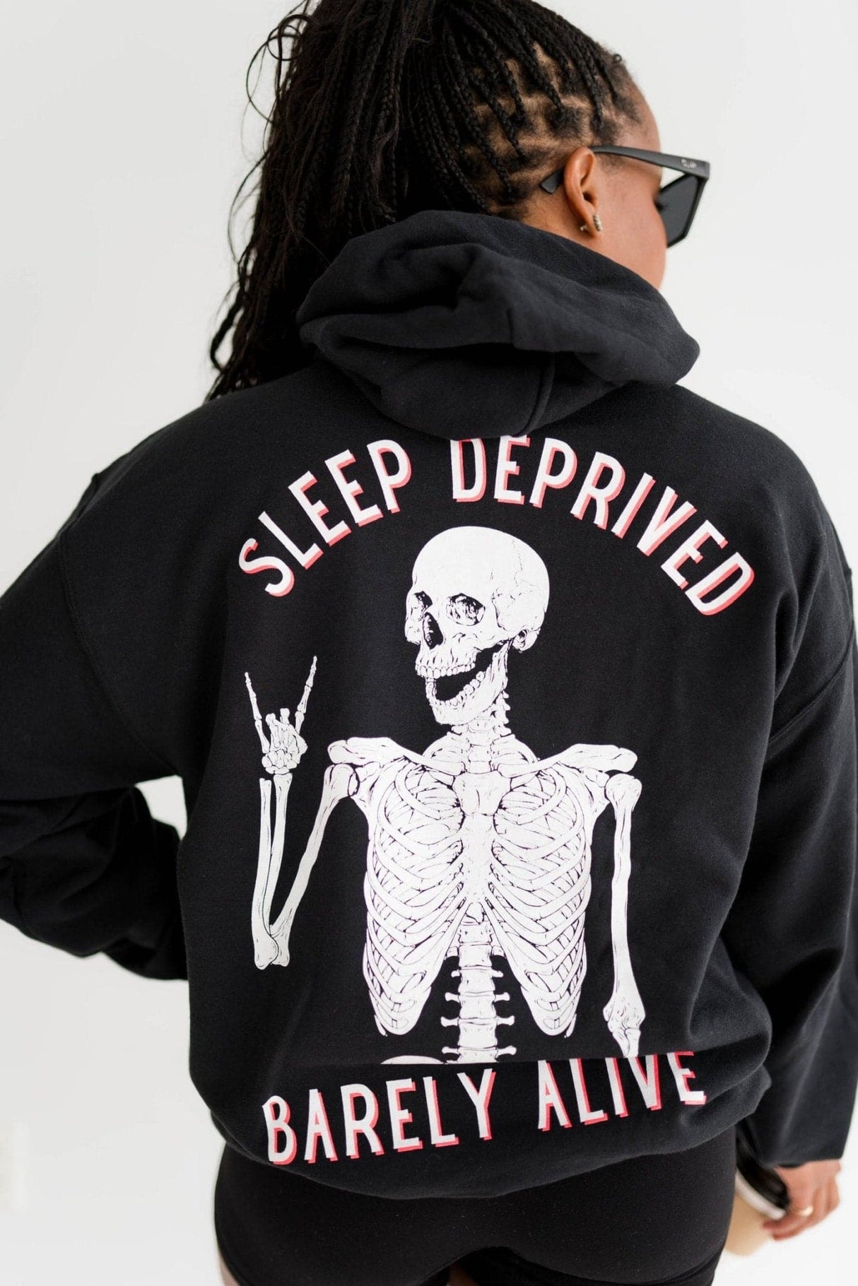 Sleep Deprived Barely Alive Hoodie - HoneyBug