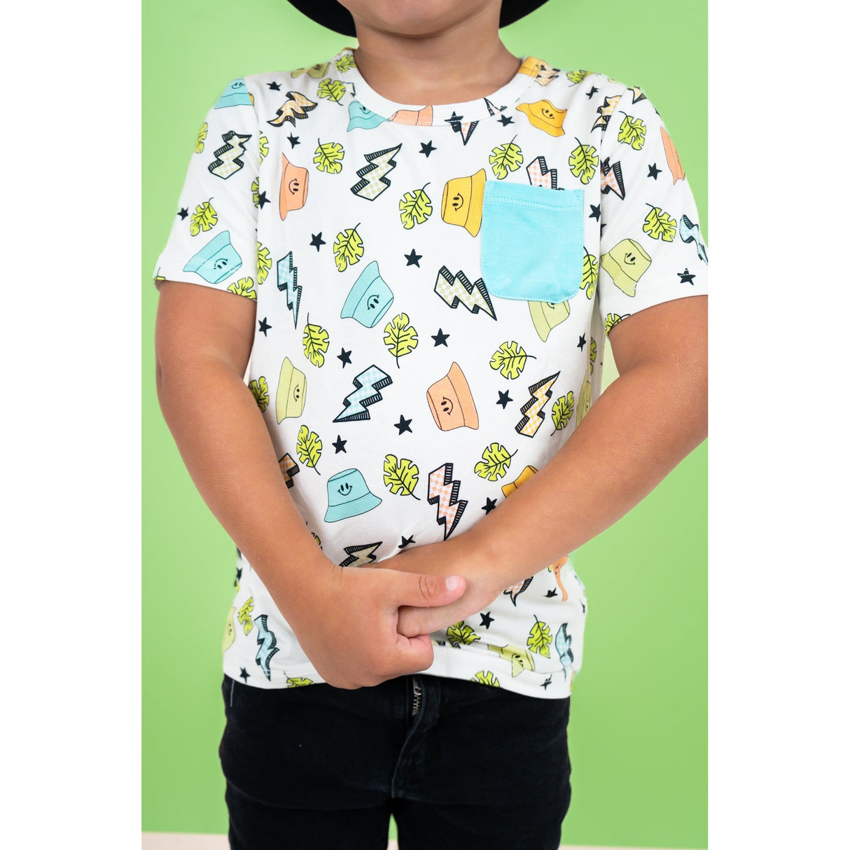 BOLTING TO THE BEACH DREAM POCKET TEE - HoneyBug