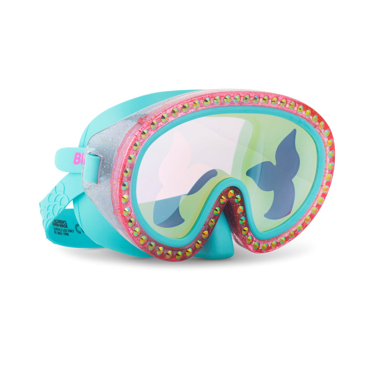 Blue Sushi Mermaid Kids' Swim Mask with Nose Piece - HoneyBug