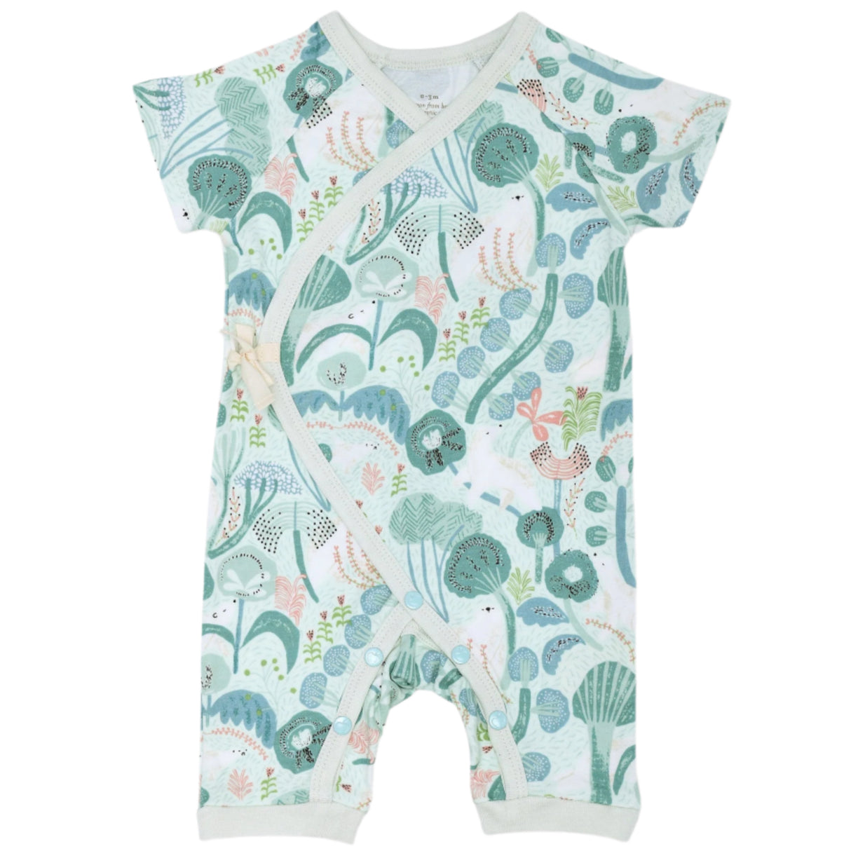 Bamboo Blend Kimono - Minty Bear Bloom - HoneyBug