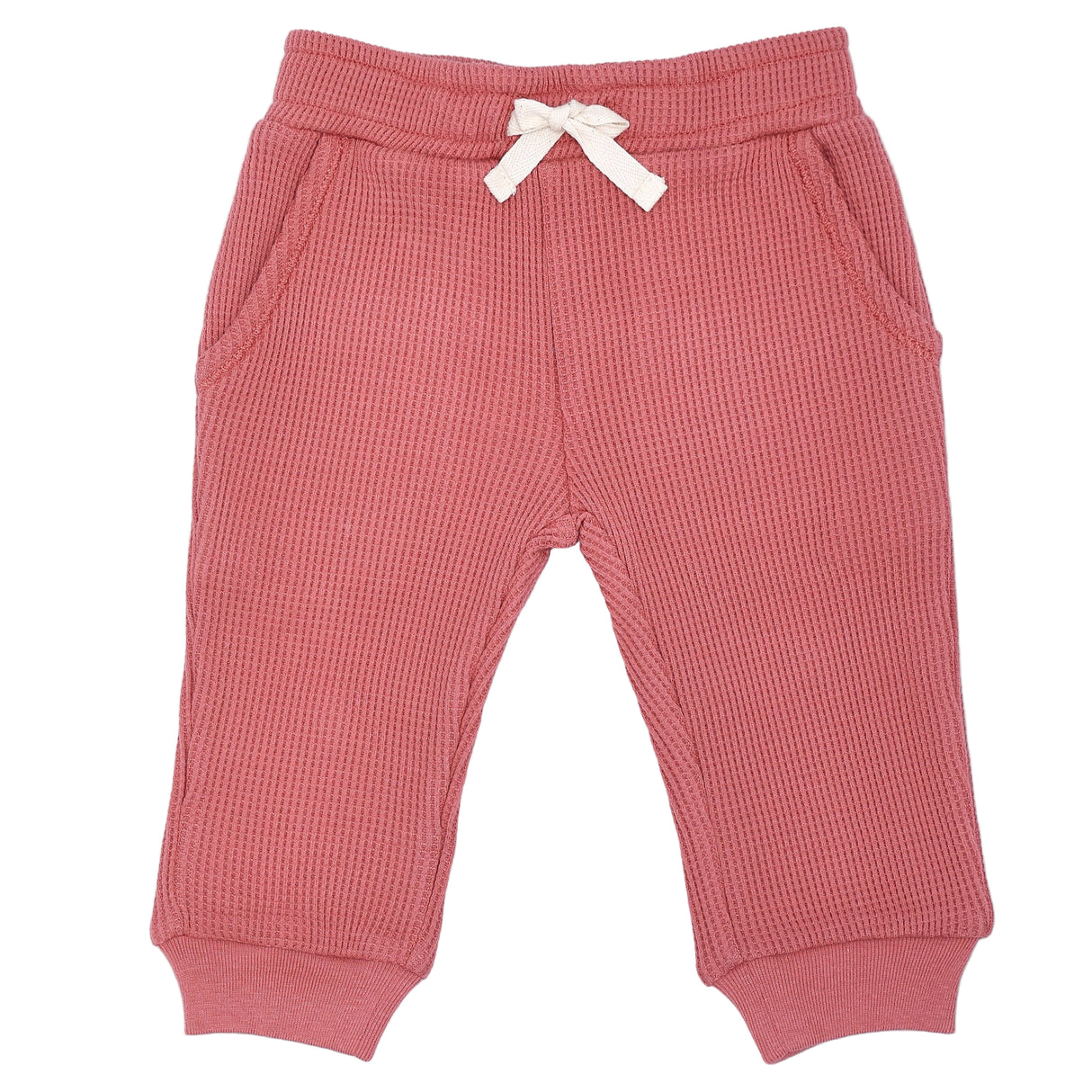 Waffle Joggers - Terra Cotta - HoneyBug