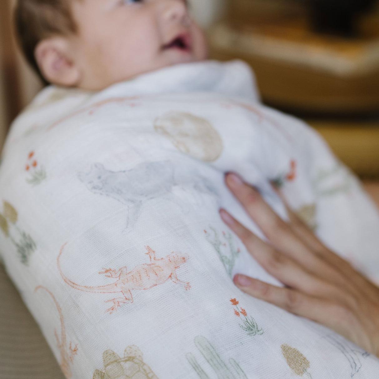 Cotton Muslin Swaddle Blanket 3 Pack - Desert Night - HoneyBug