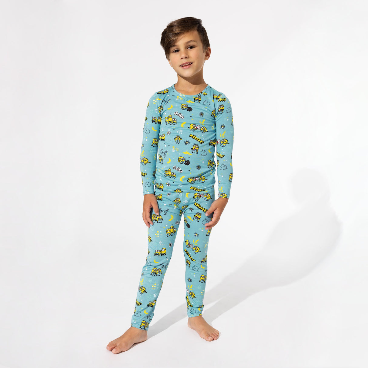 Minions Bello Banana Bamboo Kids Pajamas - HoneyBug