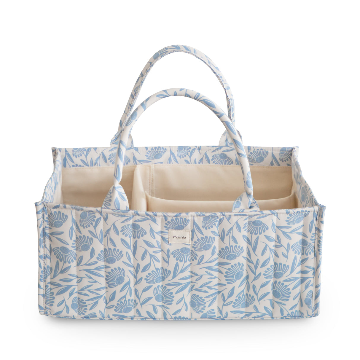 Diaper Caddy - Blue Flowers