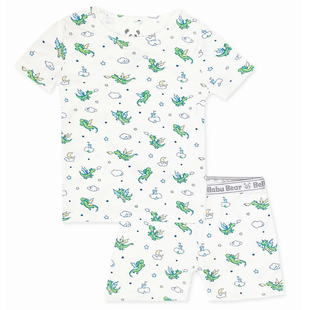 Dragon Bamboo Kids Pajama Short Set - HoneyBug