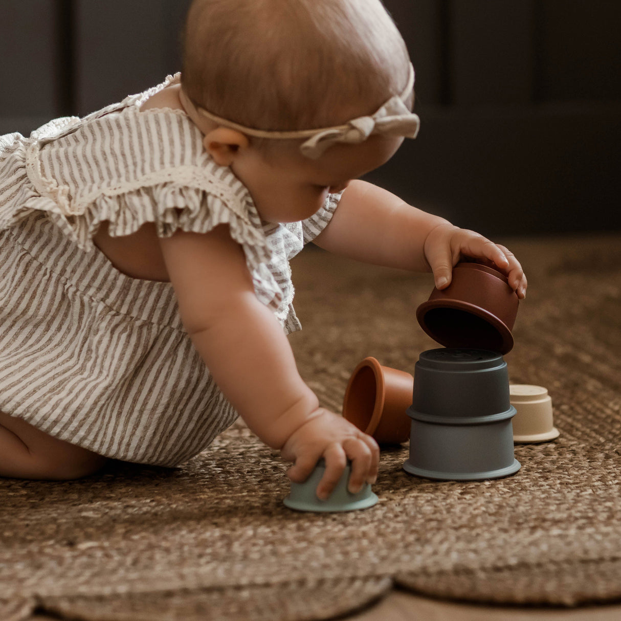 Silicone Cup stacking toy/Stacking toy