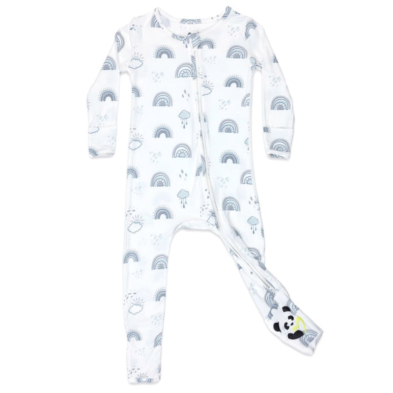 Grey Rainbows Bamboo Convertible Footie - HoneyBug