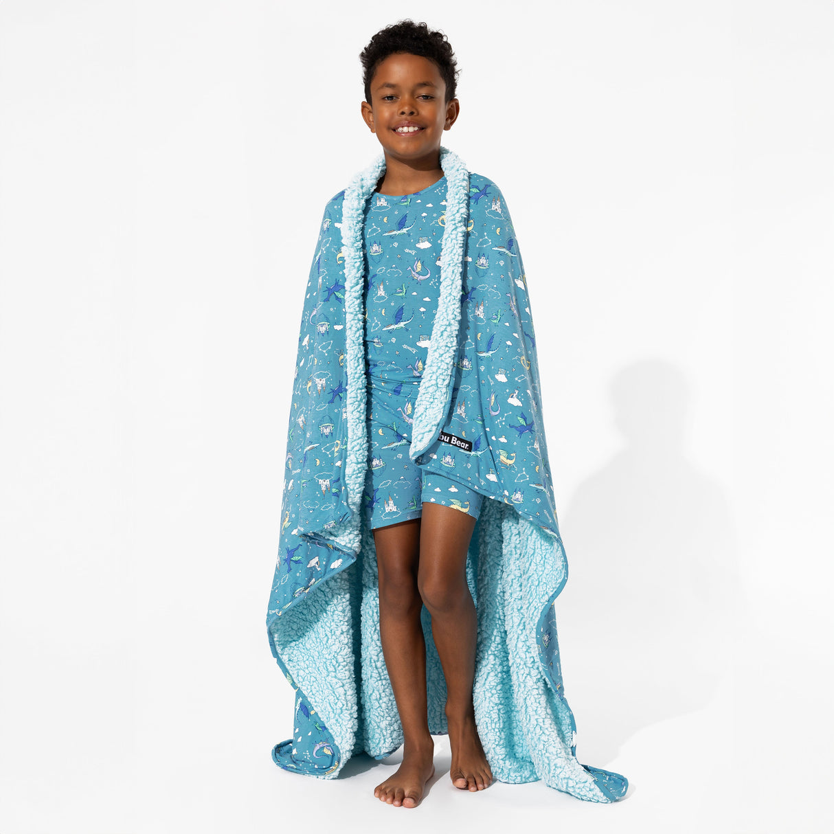 Dragon Dreams Bamboo Kids Pajama Short Set - HoneyBug