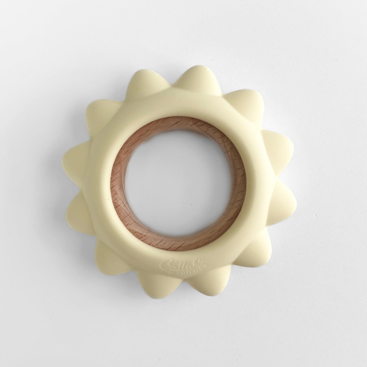 Garden Party Teether Collection - Silicone & Beechwood Sunshine