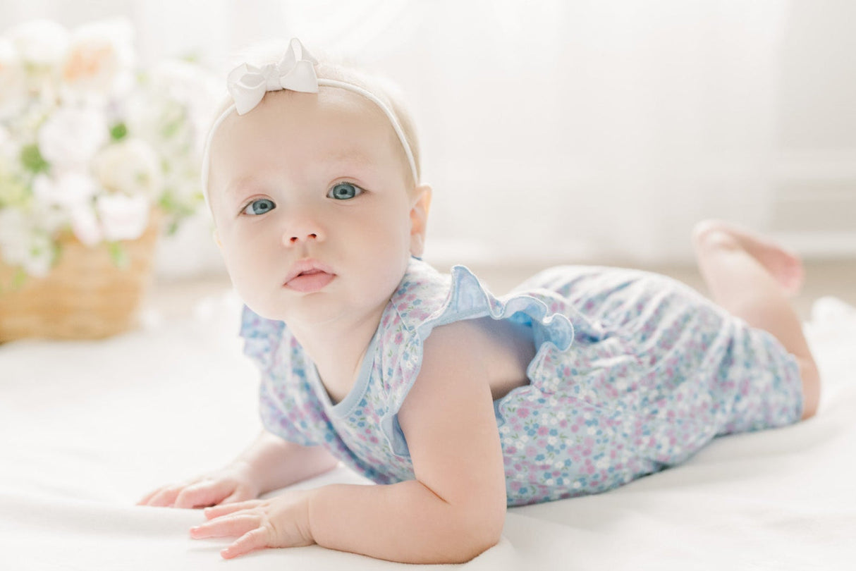 Frilly Bubble - Liliana on Sky Blue - HoneyBug