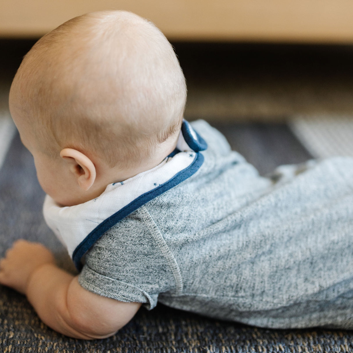 Cotton Muslin + Fleece Bandana Bib 4 Pack - Planetary - HoneyBug