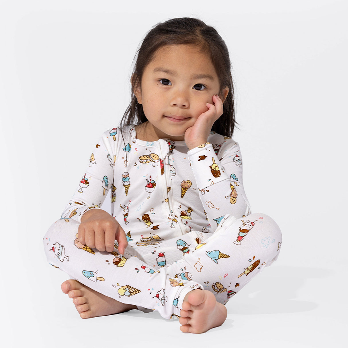 Ice Cream Bamboo Convertible Footie - HoneyBug
