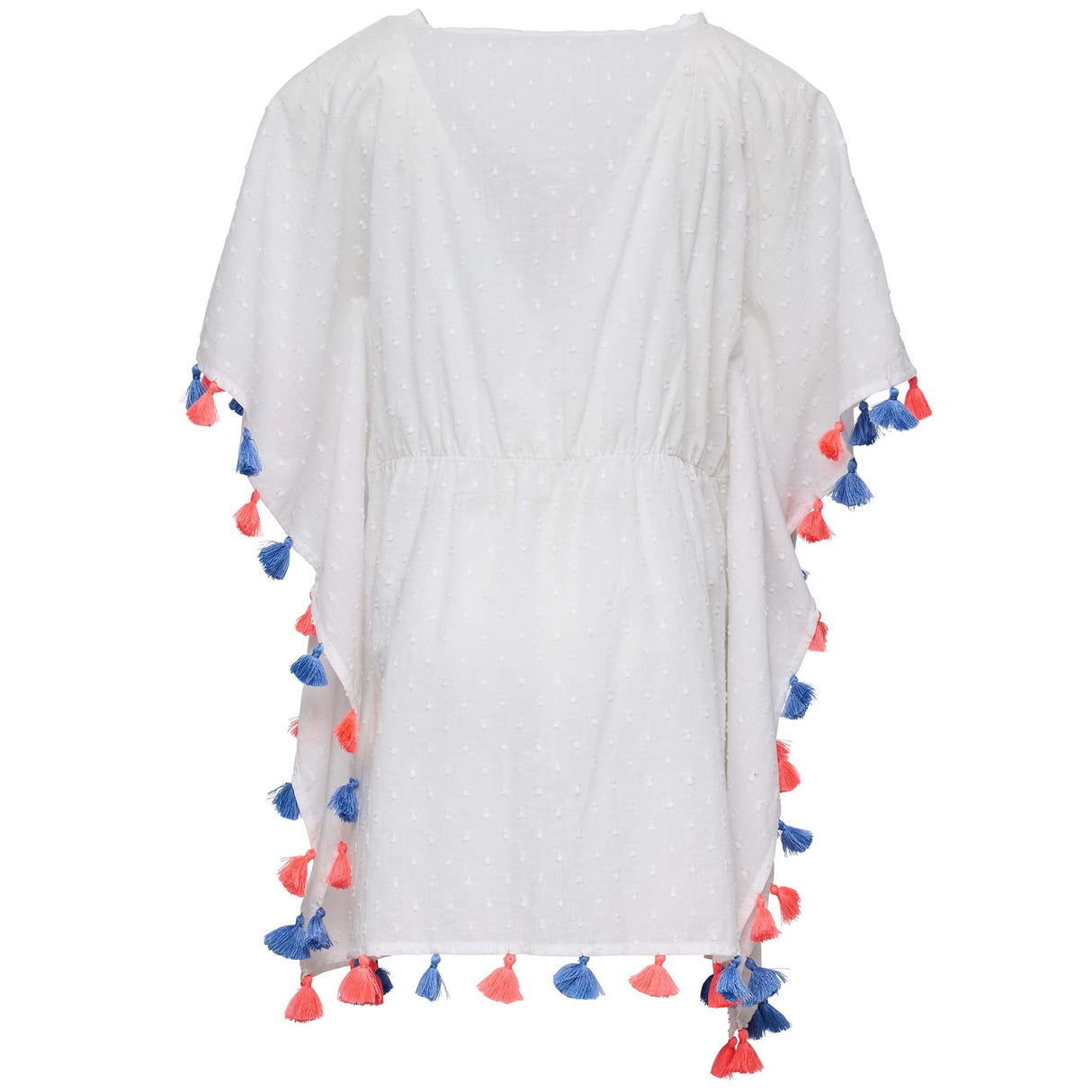 White Sherbet Tassel Cover Up - HoneyBug