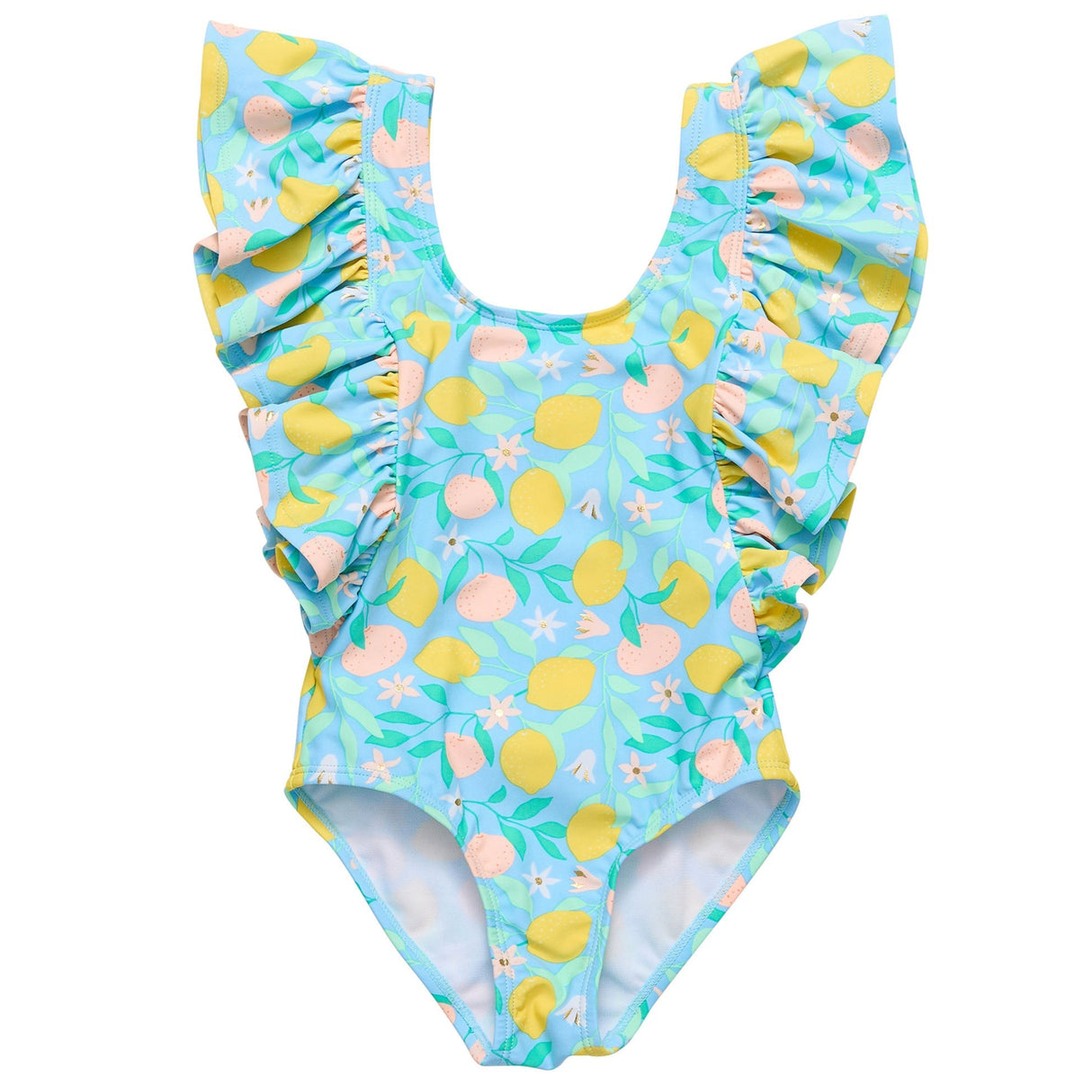 Lemon Drops Wide Frill Swimsuit - HoneyBug