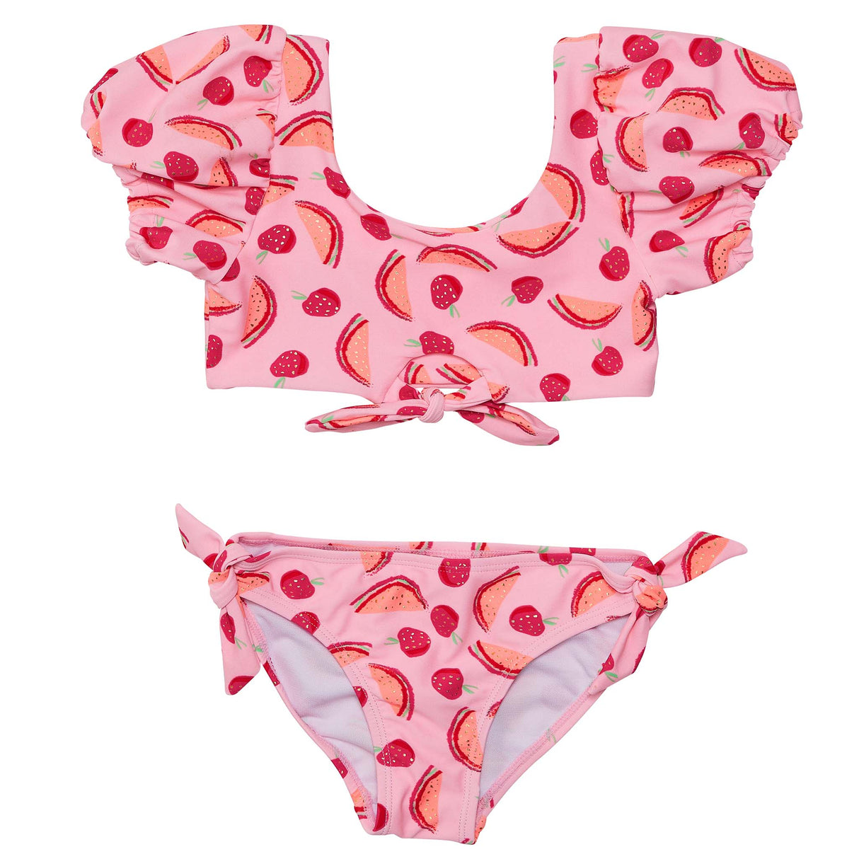 Berry Sweet Knot Front Bikini - HoneyBug