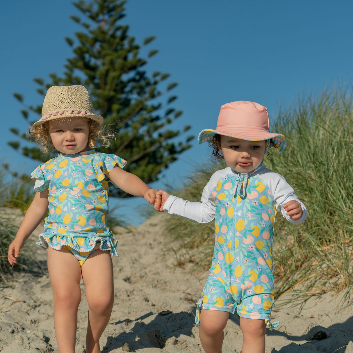 Lemon Drops SS Ruffle Set - HoneyBug