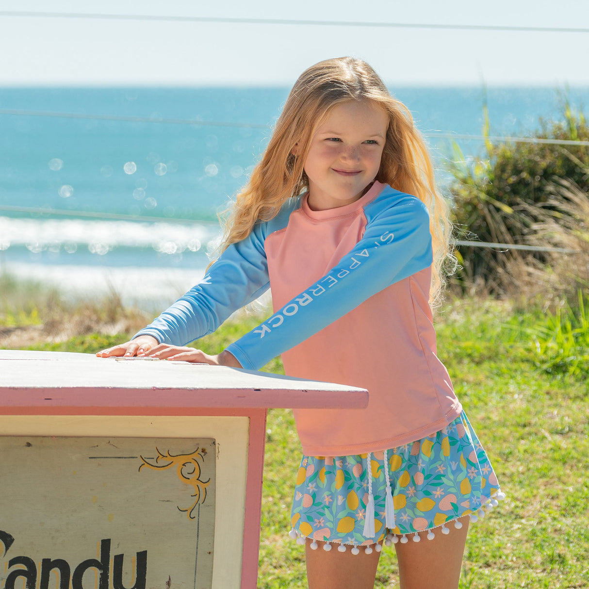 Lemon Drops Swim Shorts - HoneyBug