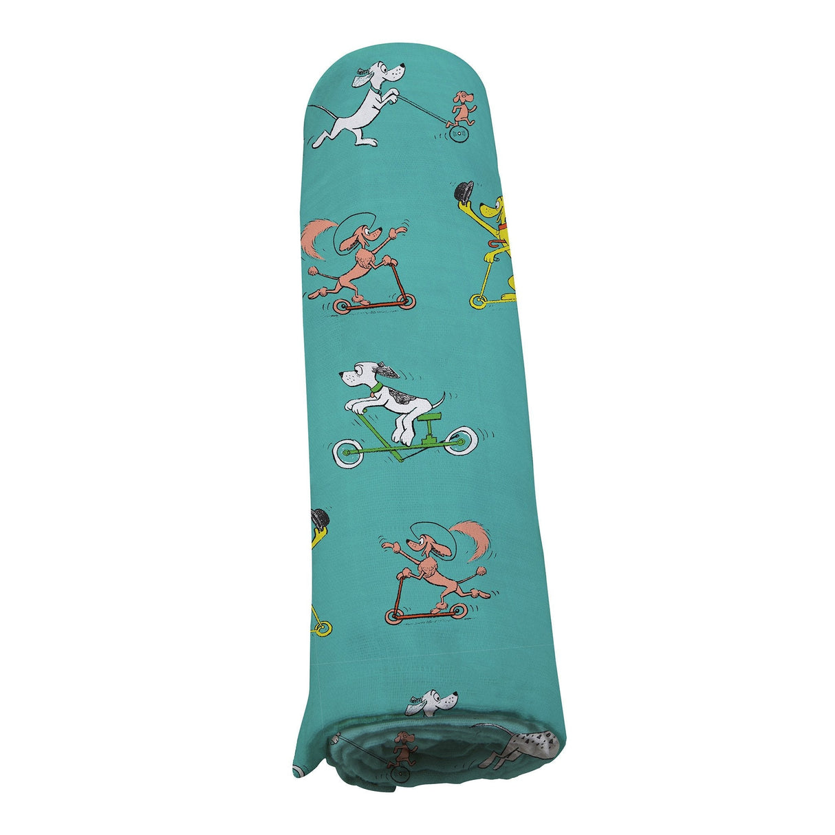 Go, Dog. Go! Bamboo Muslin Swaddle - HoneyBug
