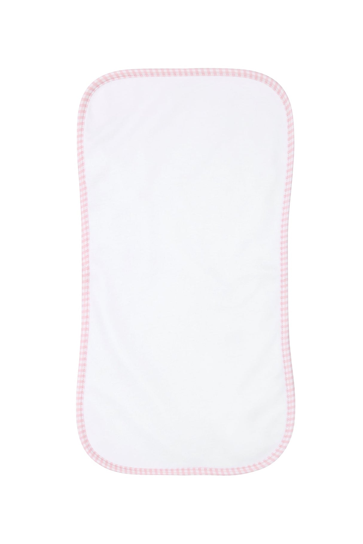 Pink Gingham Burp Cloth - HoneyBug