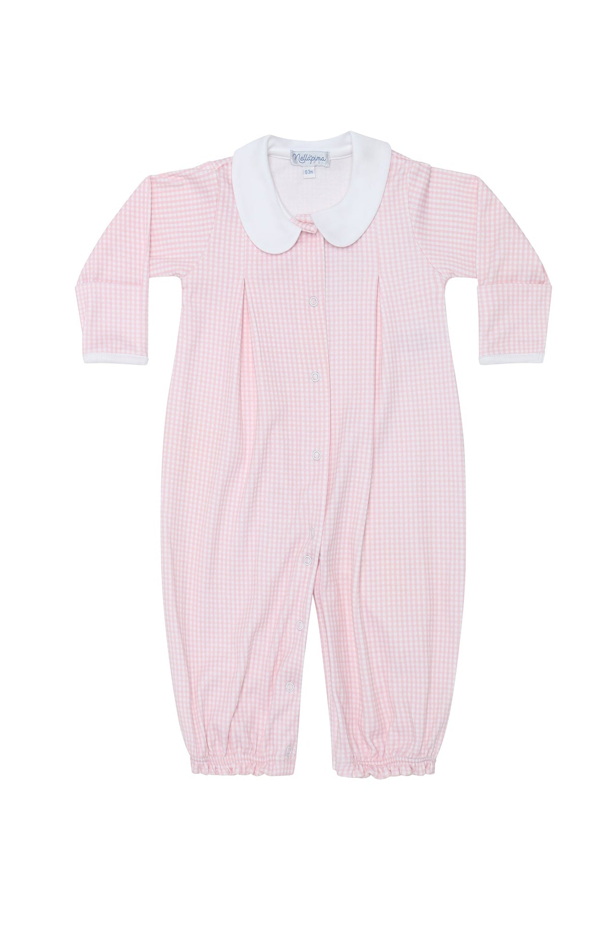 Pink Gingham Converter Gown - HoneyBug