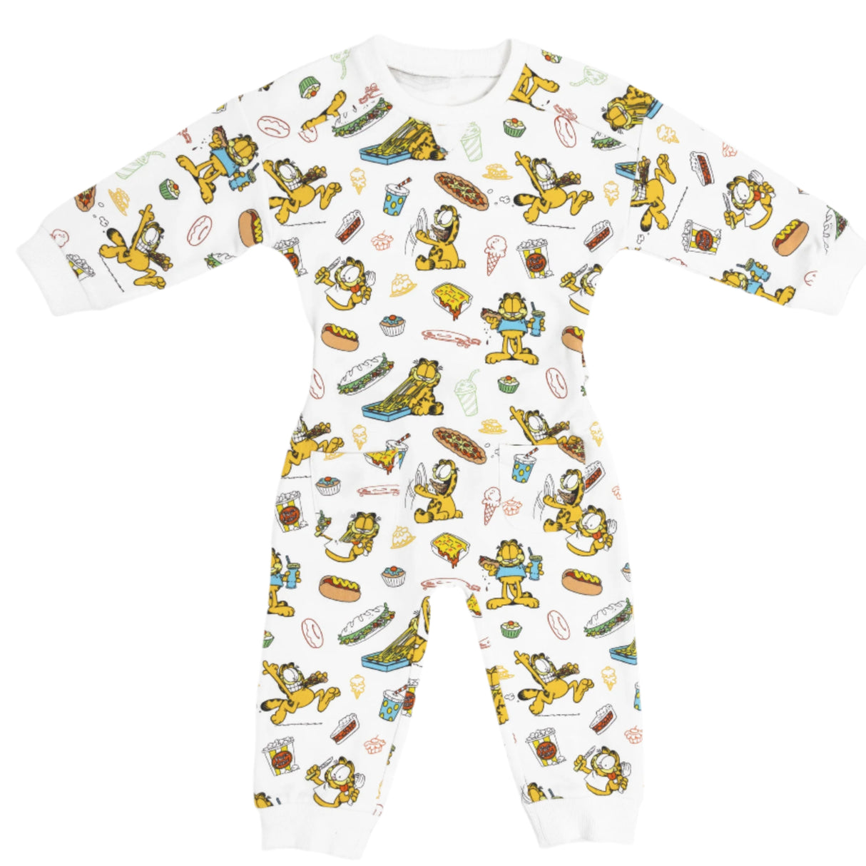 Garfield: Snack Attack Bamboo Terry Daywear Romper - HoneyBug