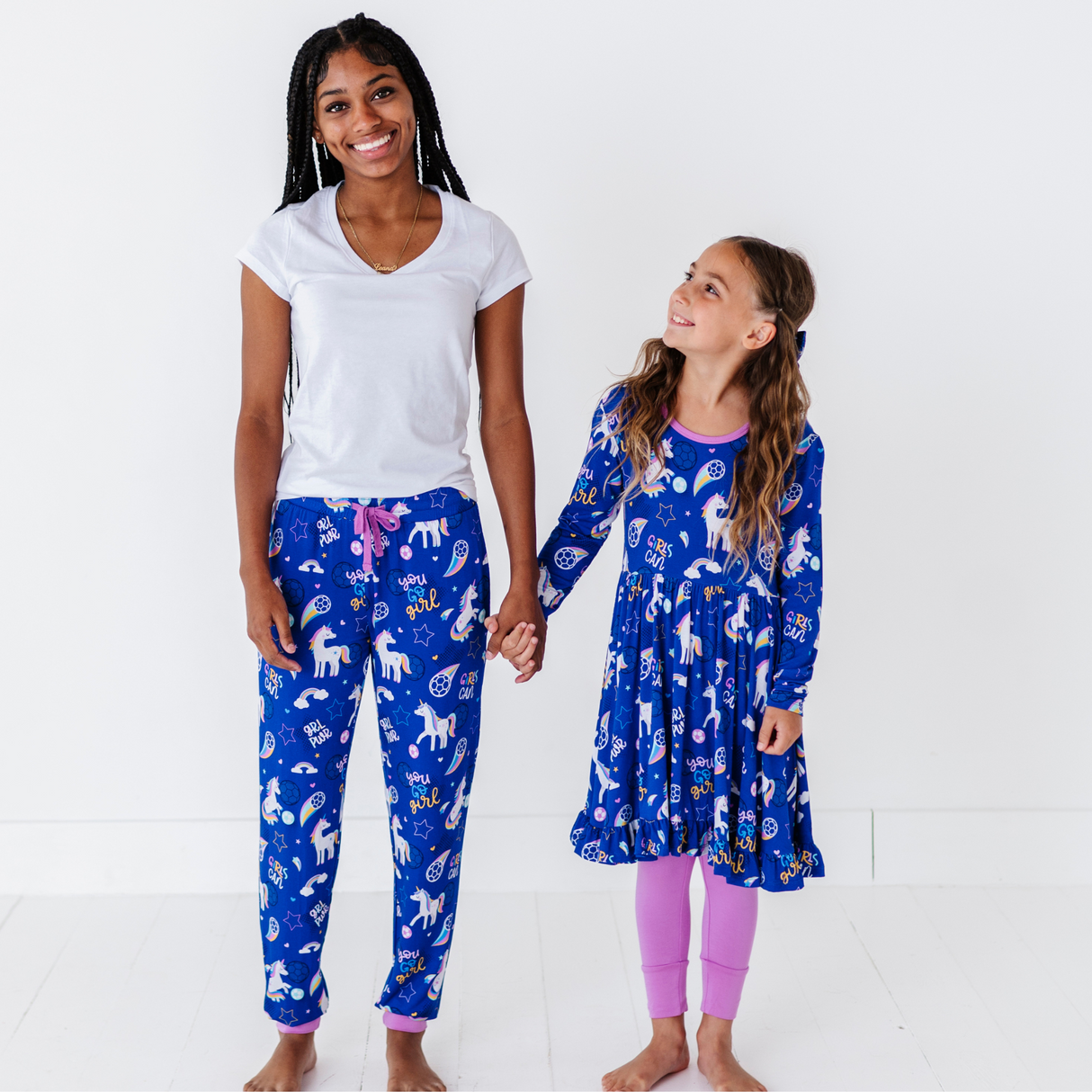 Unicorn Goals Toddler/ Big Kid Peplum Set - HoneyBug