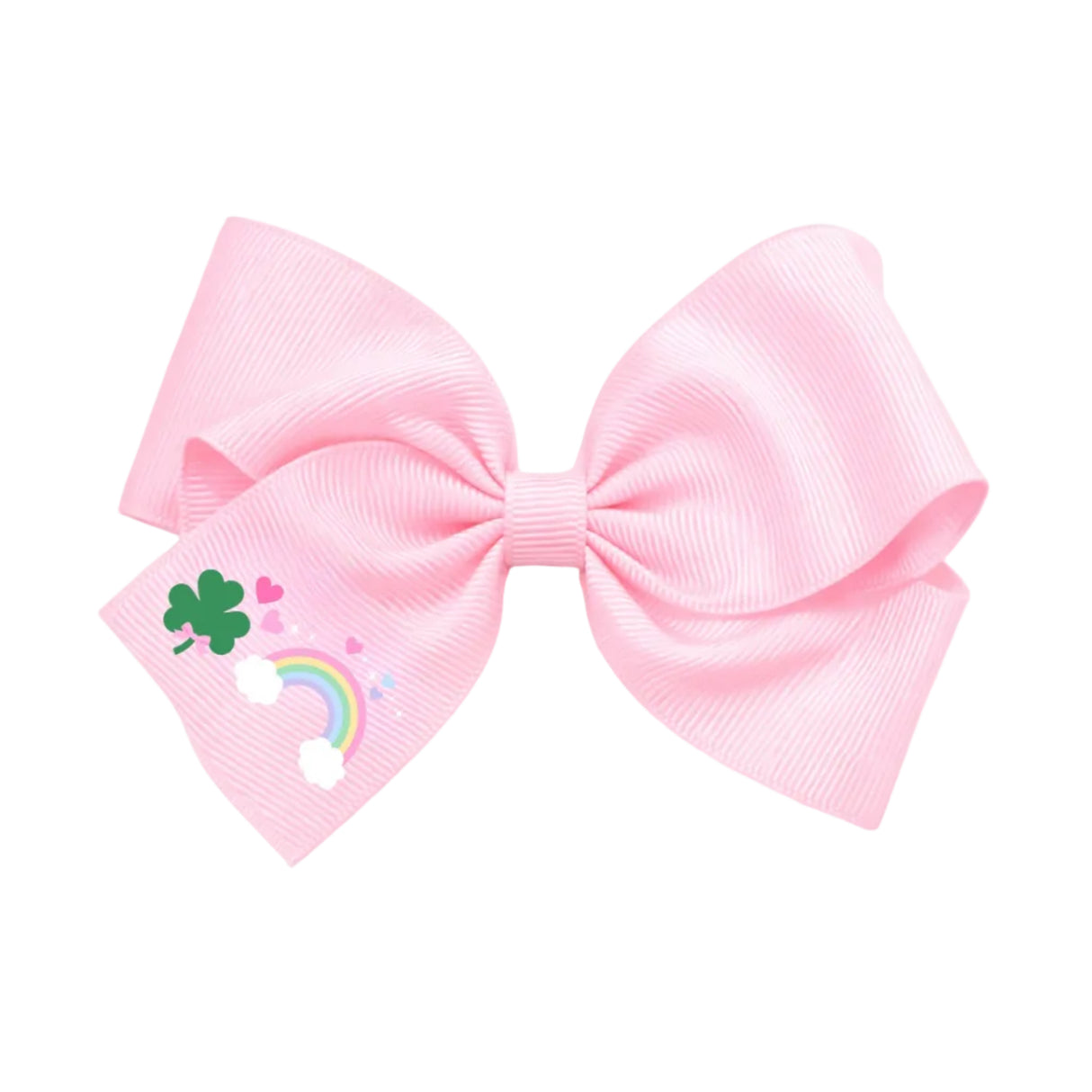 Rainbow Shamrock Hair Bow
