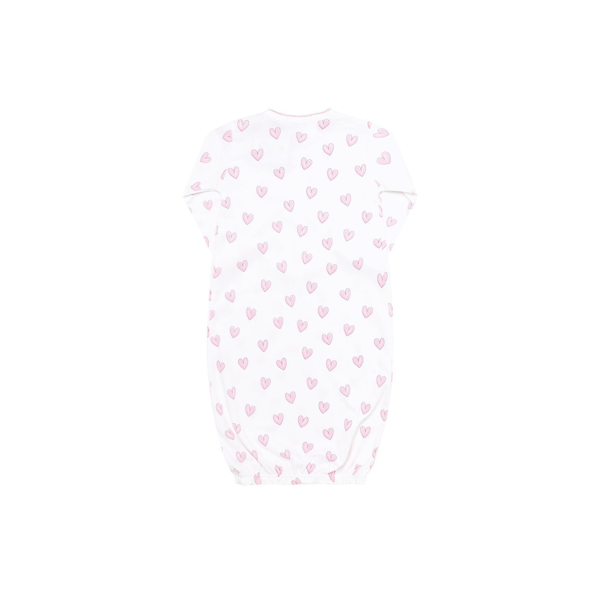 Pink Heart Print Gown - HoneyBug