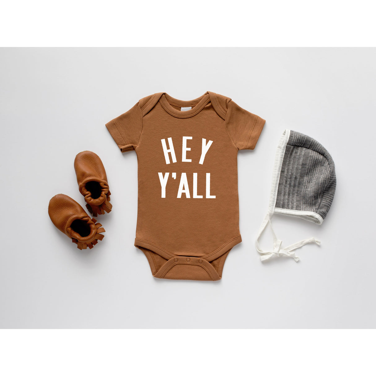 Hey Y'All Organic Baby Bodysuit - HoneyBug