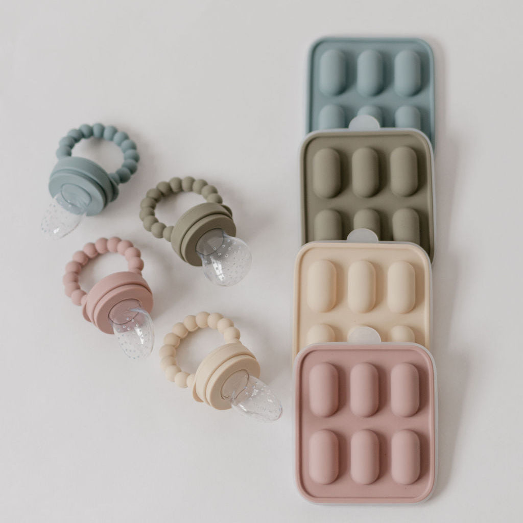 Silicone Fruit Feeder & Ice Tray Set