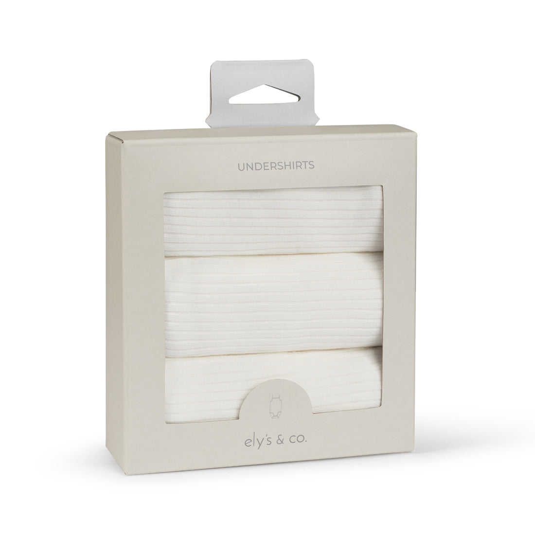 3 Pack Ribbed Undershirts - No Scallop - HoneyBug