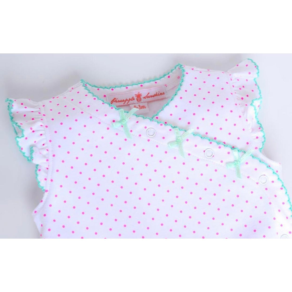 Ava Polka Dot Onesie - HoneyBug