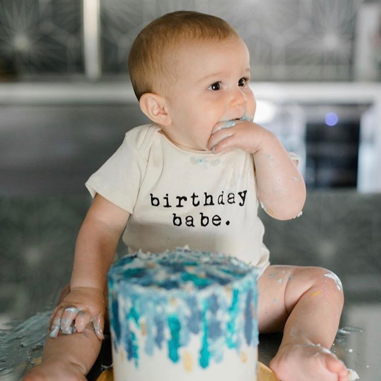 Birthday Babe - Organic Cotton Bodysuit - HoneyBug