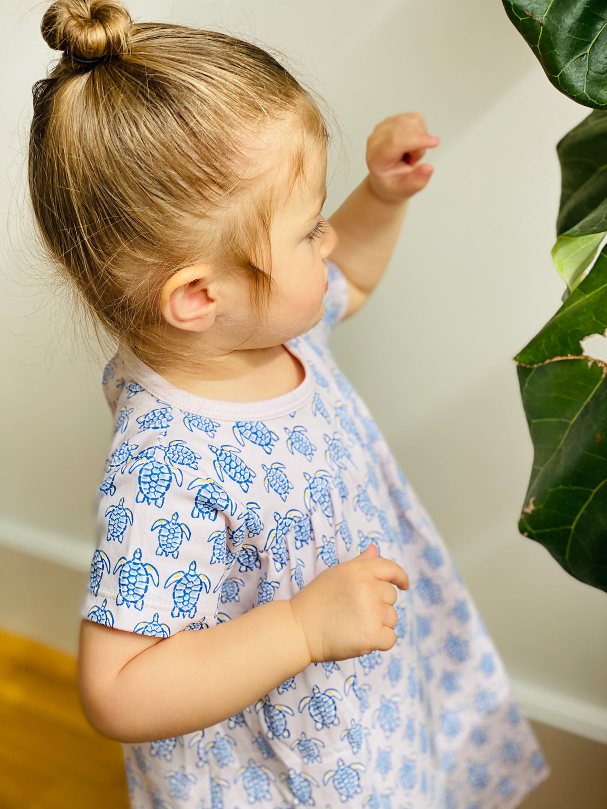 Pink Sea Turtle Swing Dress - HoneyBug