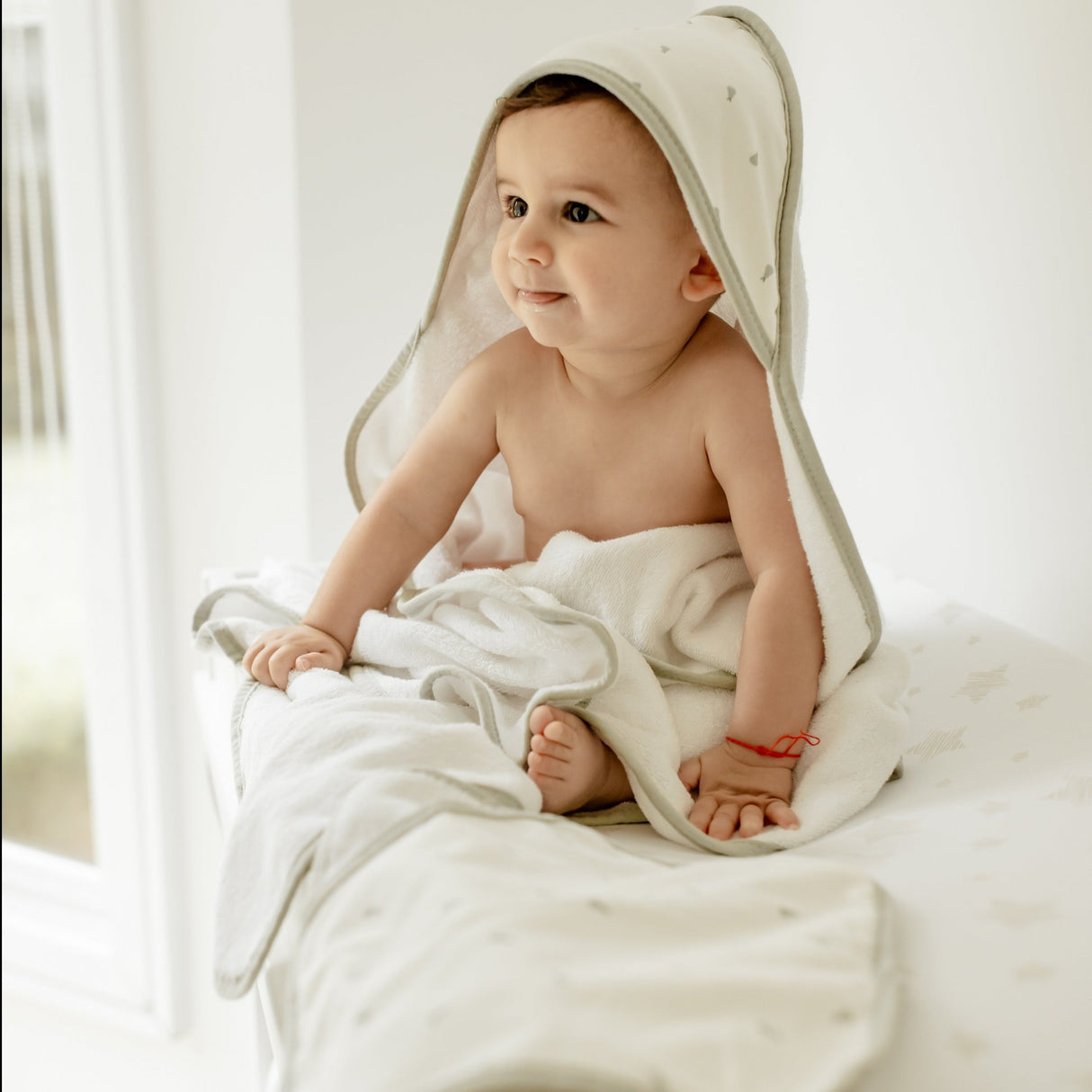 3 Pack Washcloth Set - Sage Pear - HoneyBug