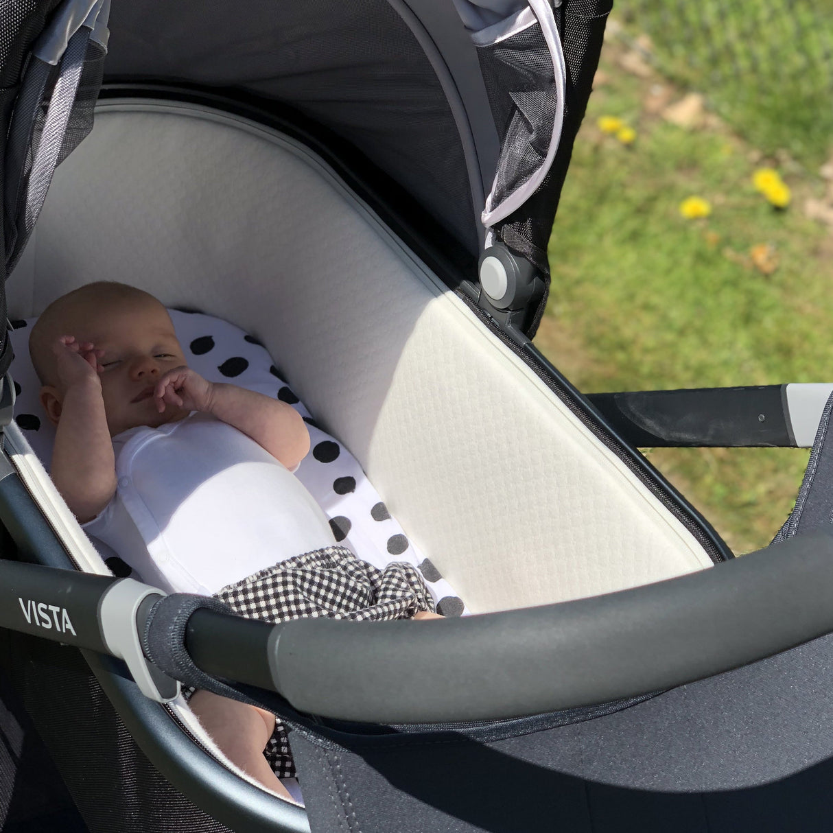 Bassinet Sheet Set - Black & White Abstract - HoneyBug