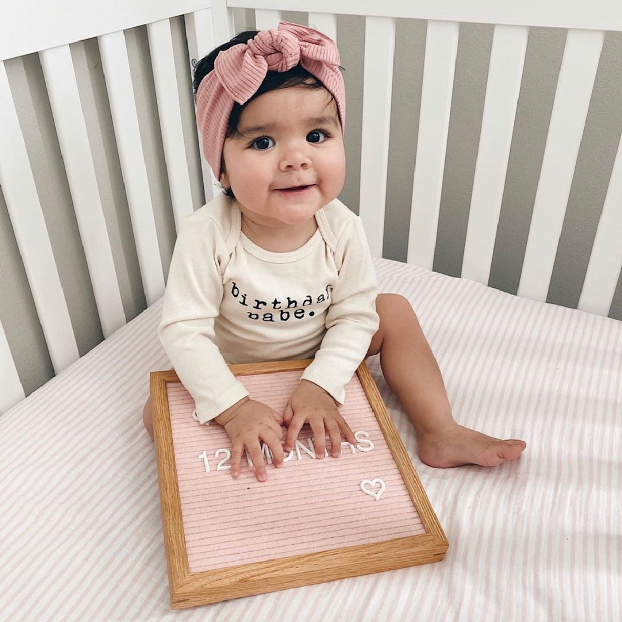 Birthday Babe - Long Sleeve Organic Cotton Bodysuit - HoneyBug