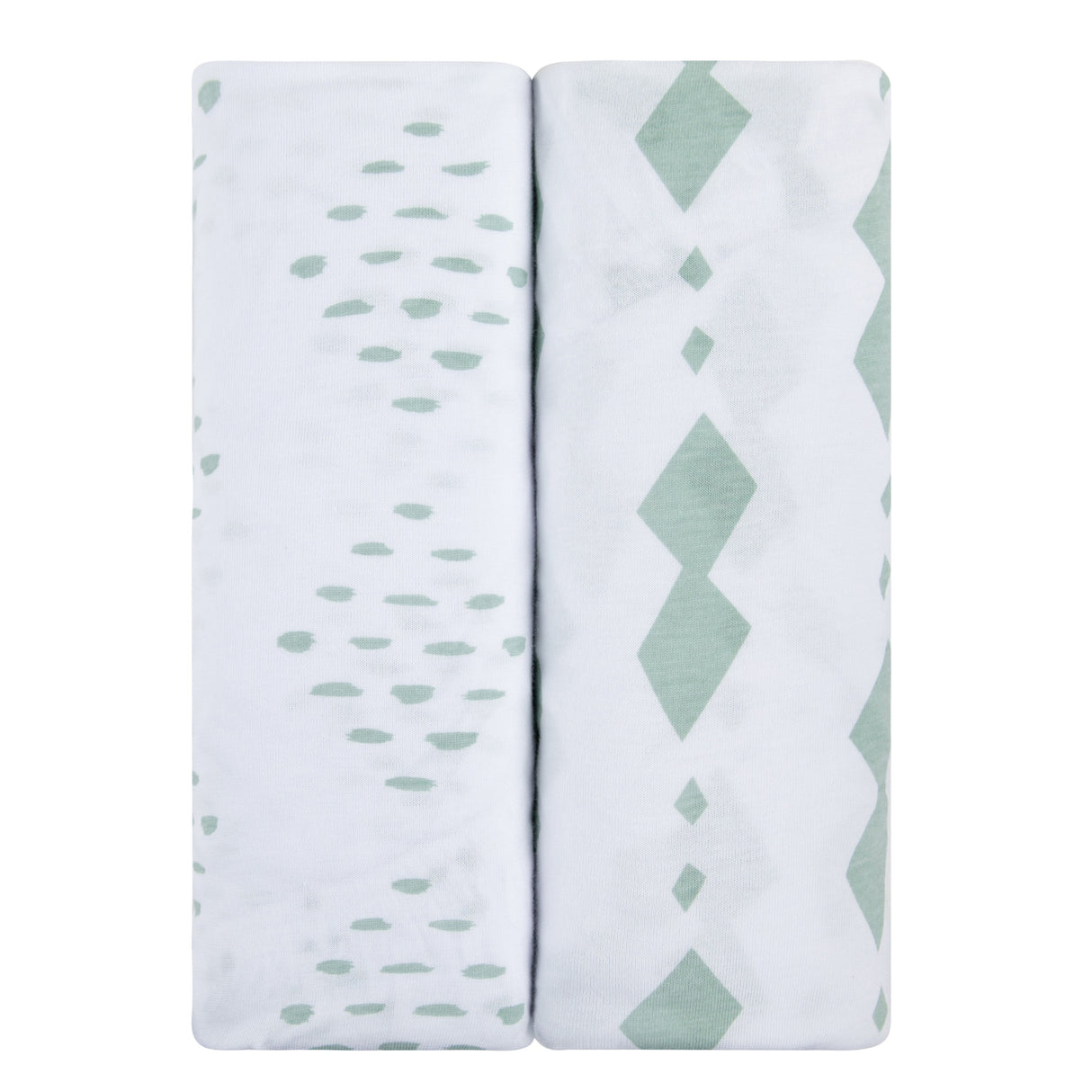 Bassinet Sheet Set - Sage Diamond - HoneyBug