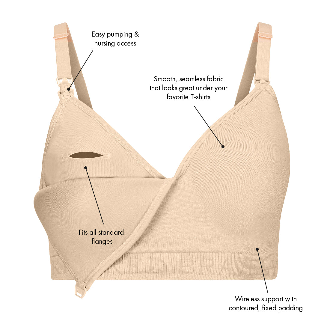 Signature Sublime® Contour Hands-Free Pumping & Nursing Bra | Twilight - HoneyBug