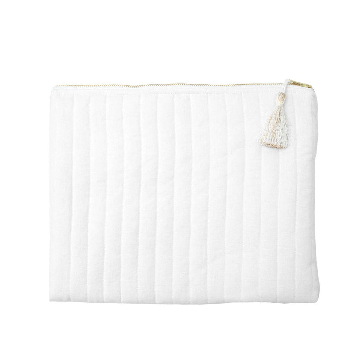 Linen Pouch | White Linen - HoneyBug