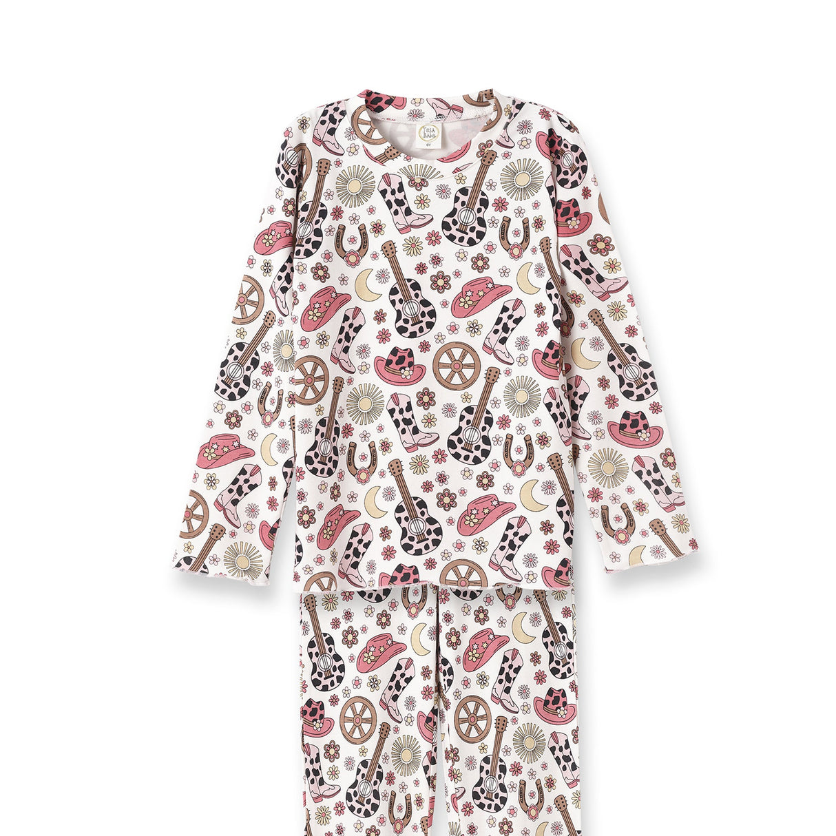 Cowgirl Cutie Girl's Bamboo Pajama Set - HoneyBug