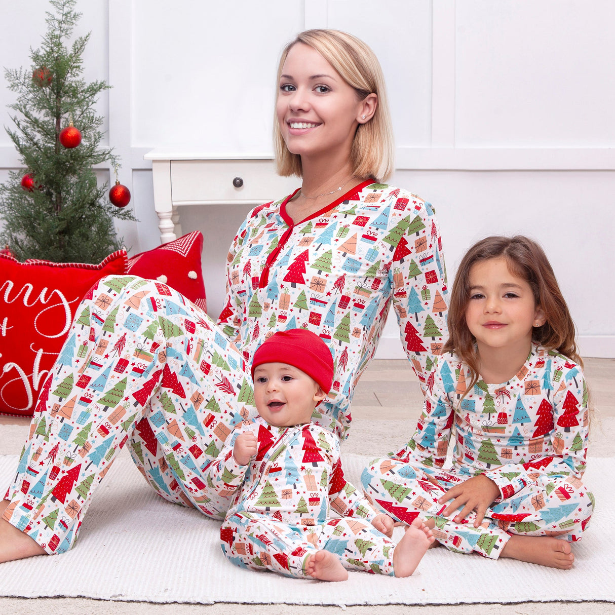 Christmas Merry Children's Bamboo Pajama Set-Family Matching - HoneyBug