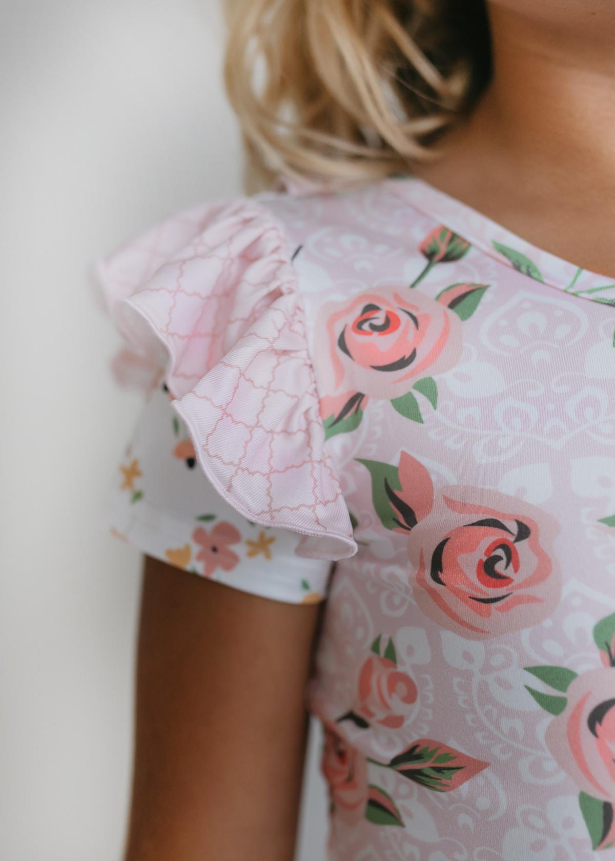 Pale Rose Skirted Leotard - HoneyBug