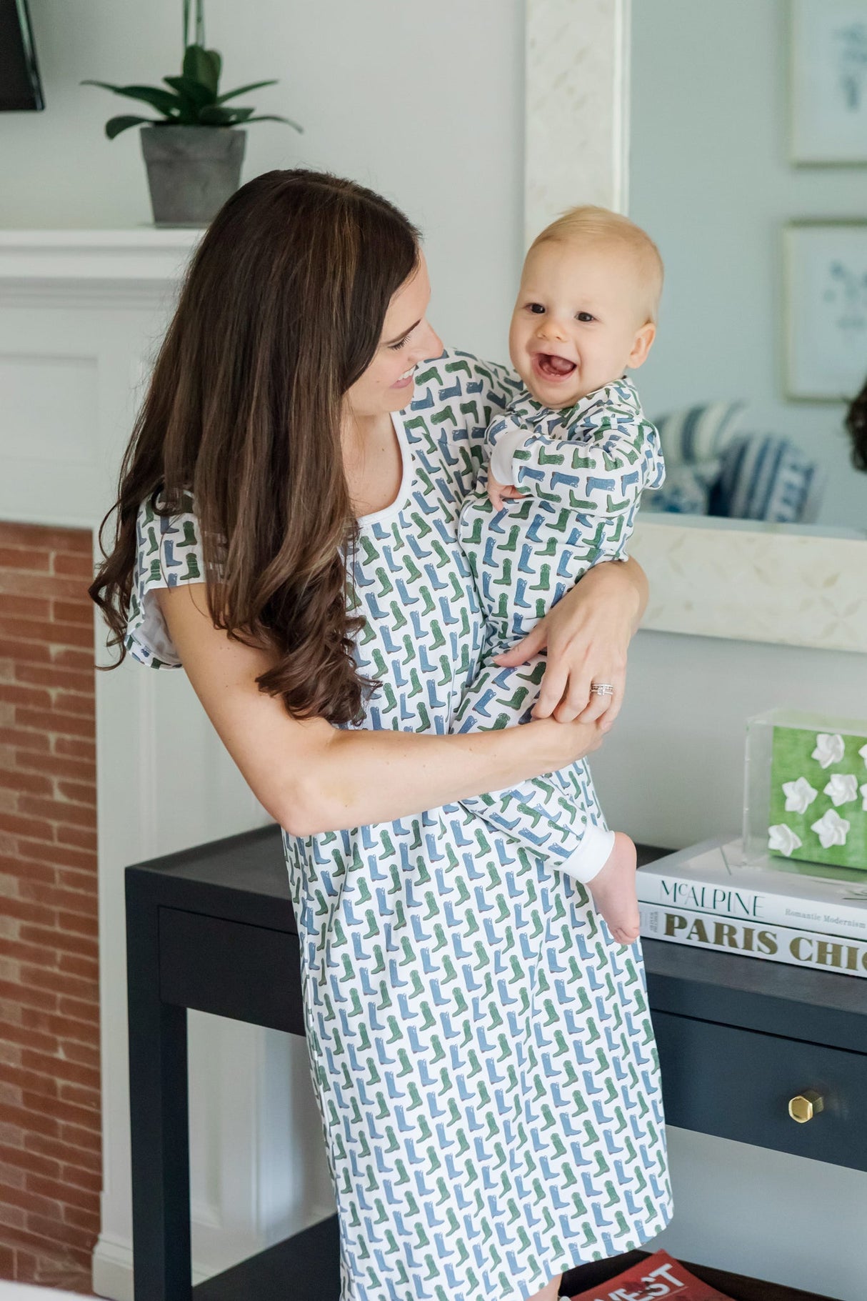 Parker Boys' Zipper Pajama - Cowboy Boots - HoneyBug