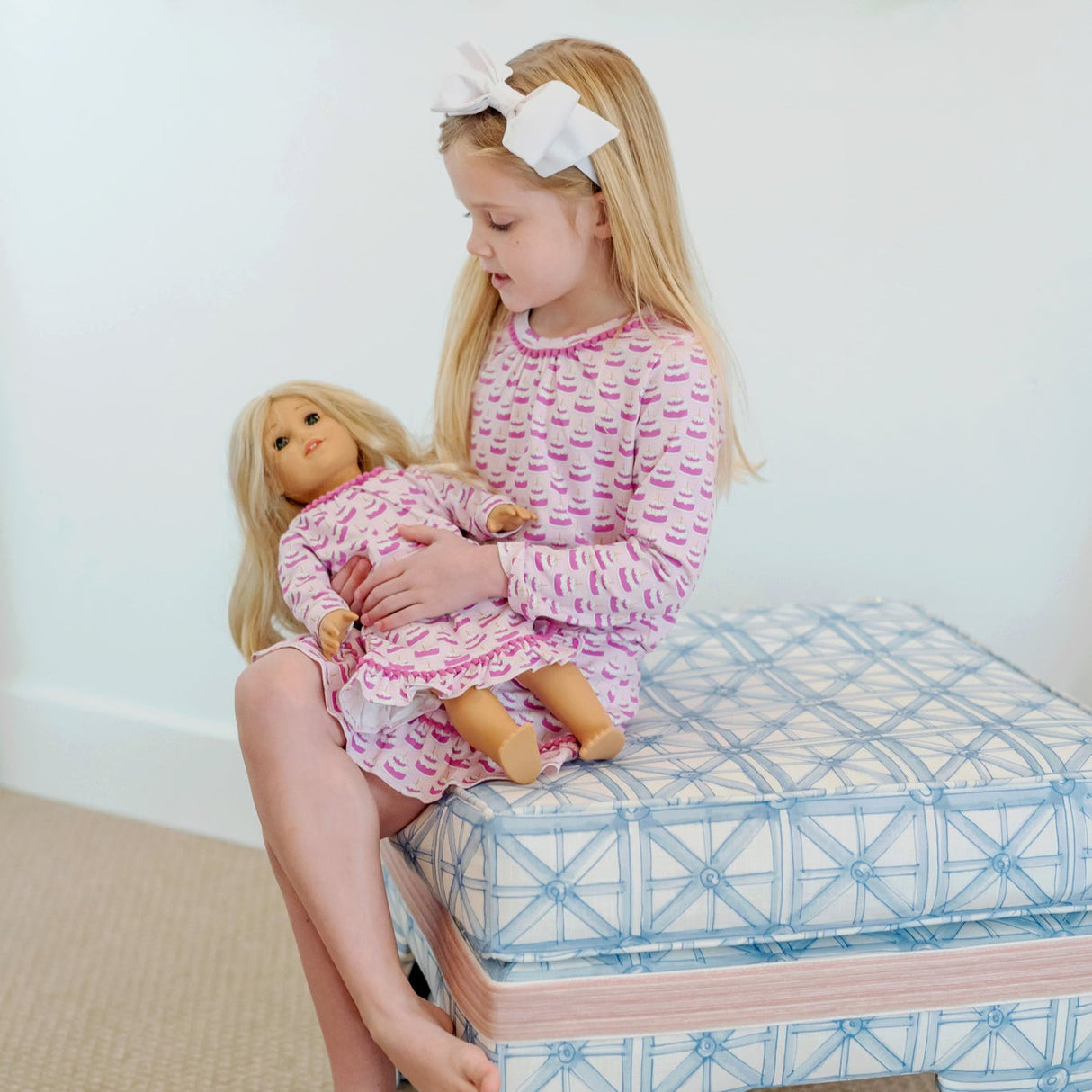 Carlin Girls' Dress - Birthday Cake Pink - HoneyBug