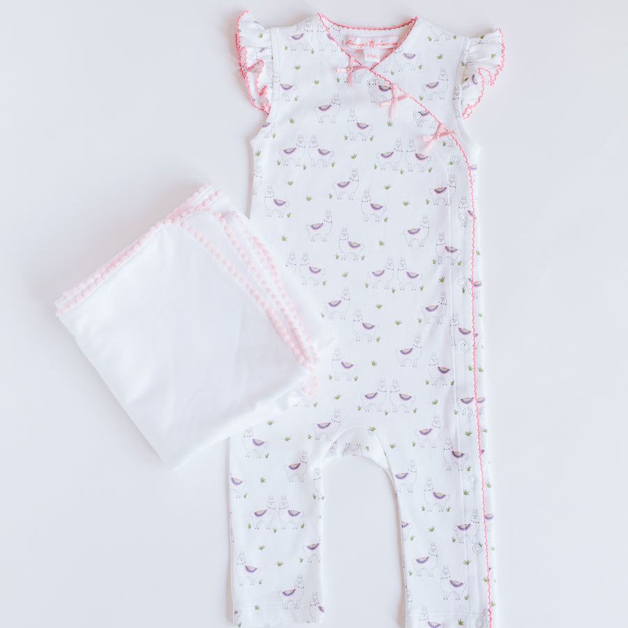 Alex the Alpaca Romper - HoneyBug