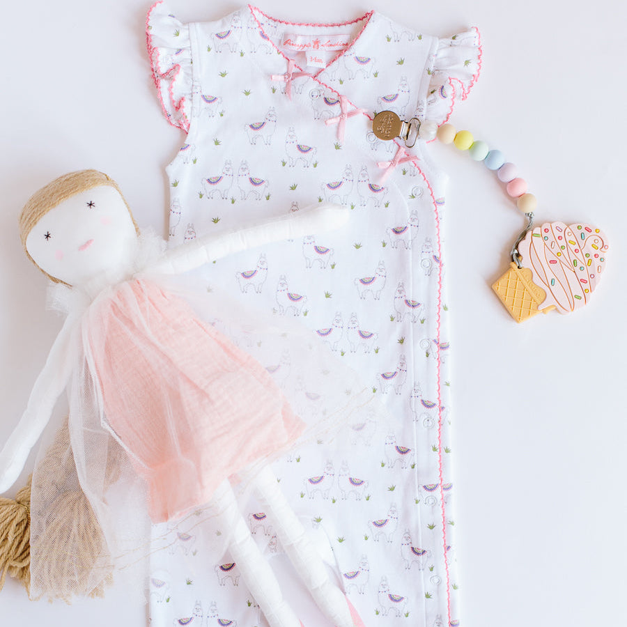 Alex the Alpaca Romper - HoneyBug